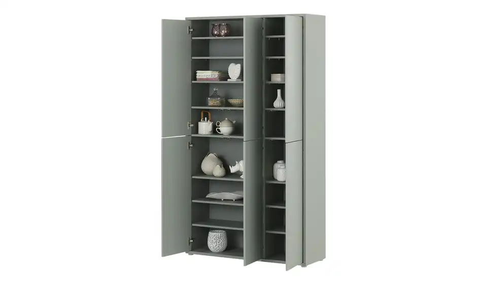 Schuh- und Mehrzweckschrank Bergamo, geöffnet