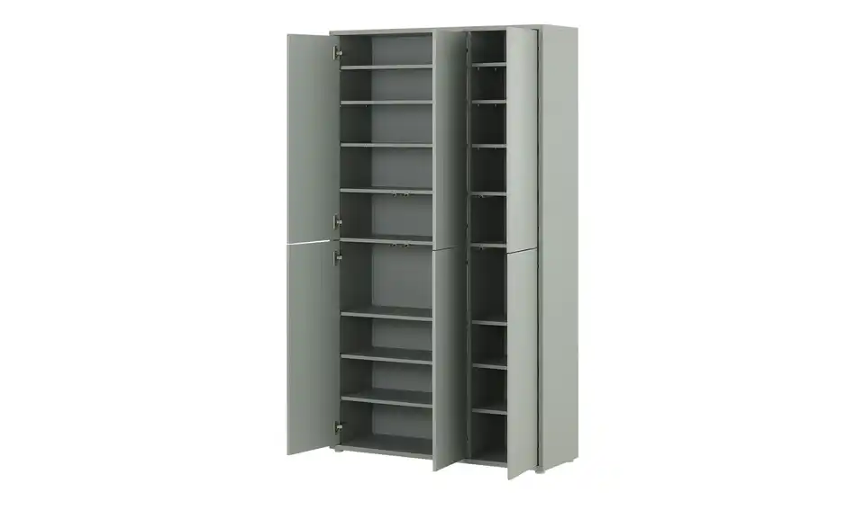 Schuh- und Mehrzweckschrank Bergamo, geöffnet