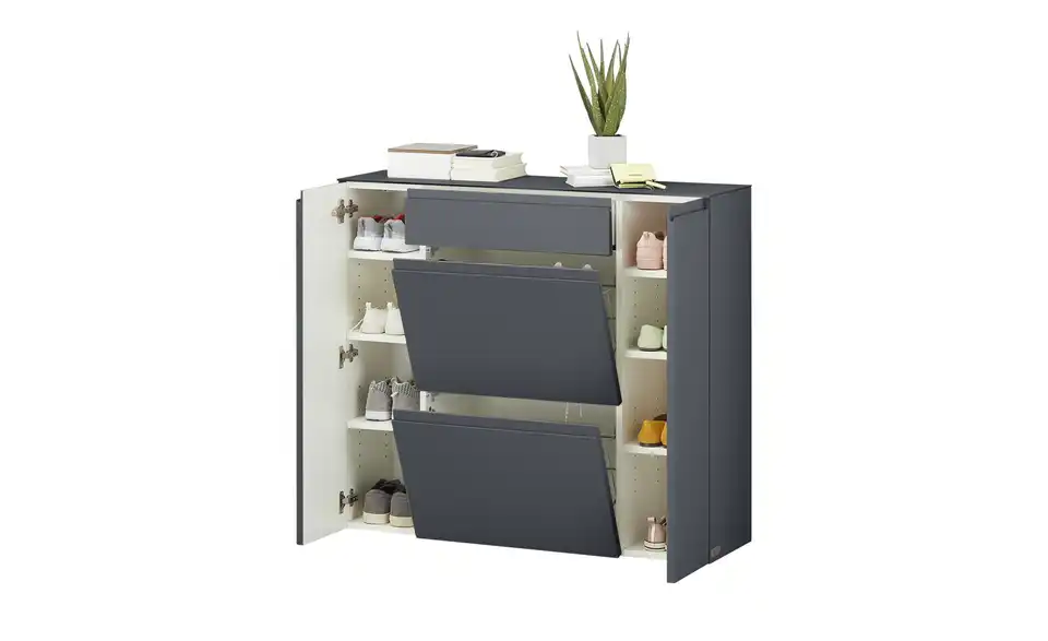 Wohnwert Hängeschuhschrank Nicolo, geöffnet