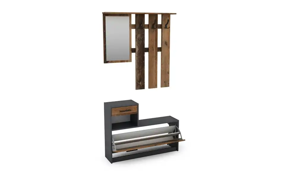 by Living Garderoben 2er-Set Tamina, geöffnet