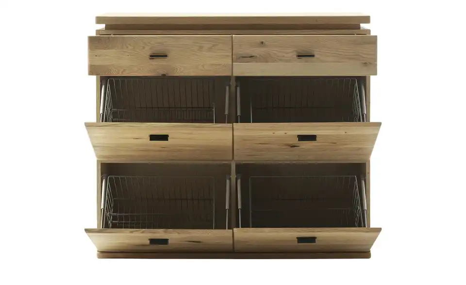 Hängeschuhschrank Woodland, geöffnet