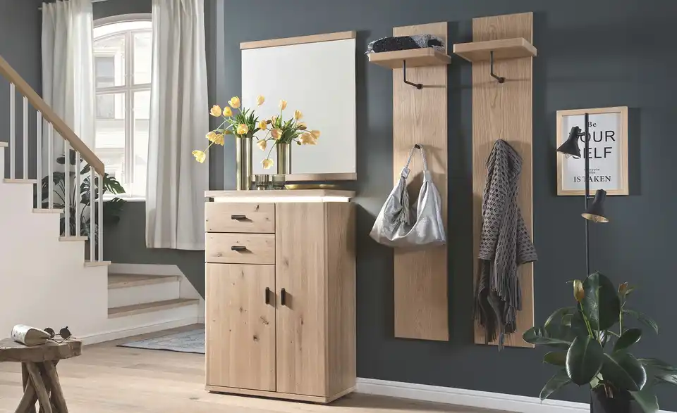 Garderobenkombination Woodland 4 teilig, in Wohnsituation