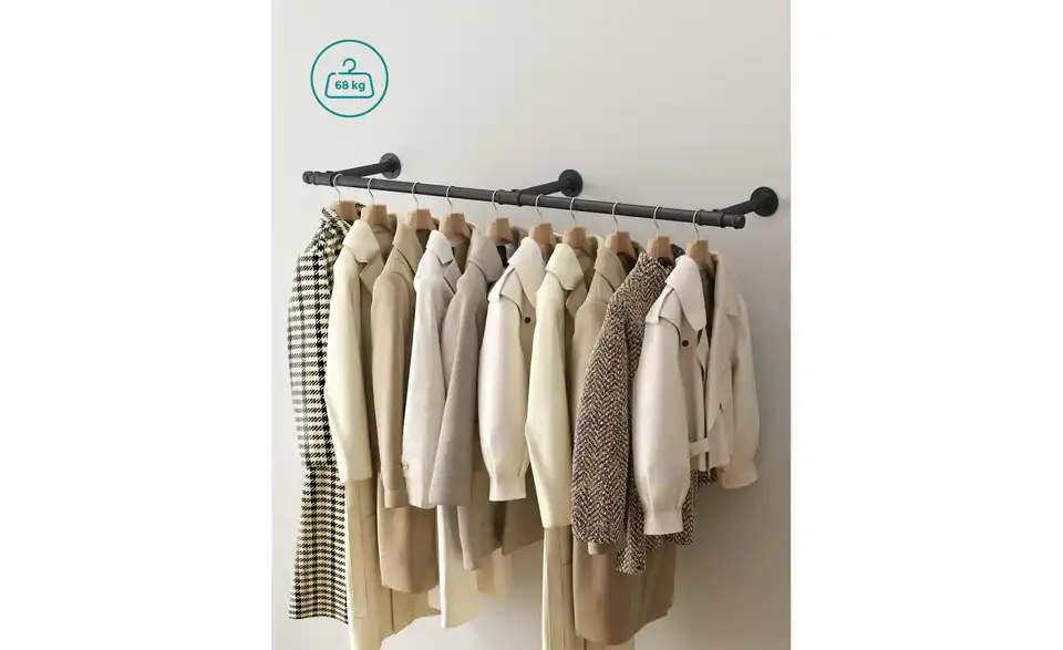 Kleiderstange Dalson, Bild mit Text