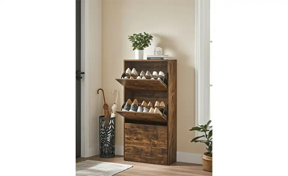 Schuhschrank, geöffnet