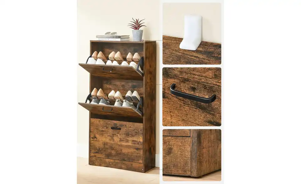 Schuhschrank, Detailansicht