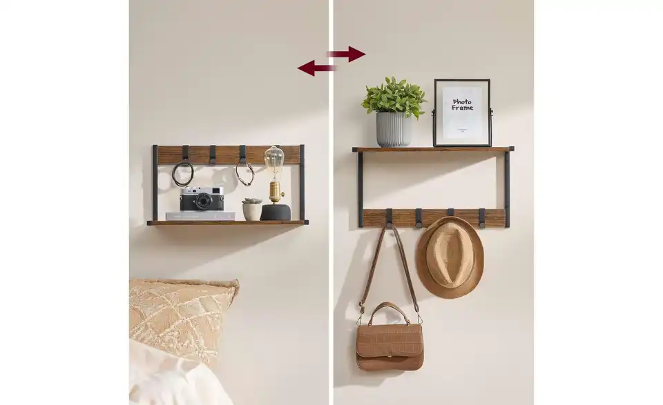 Wandgarderobe, Detailansicht