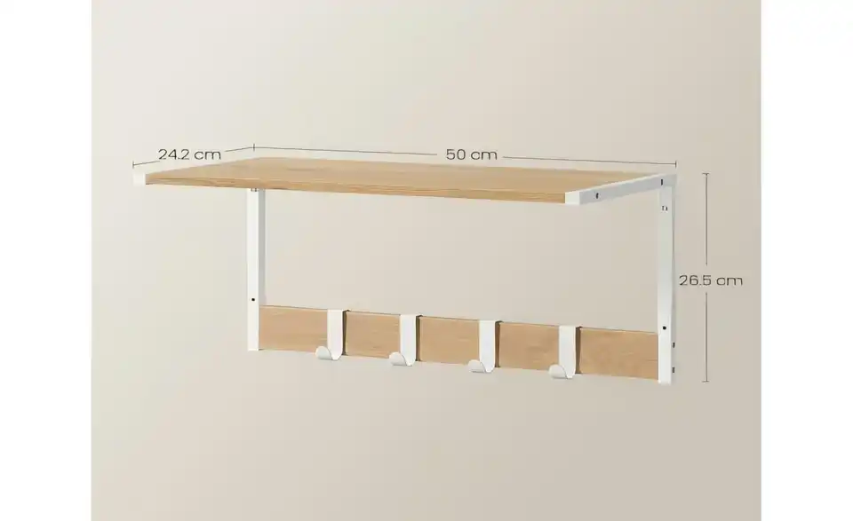 Wandgarderobe, Bemaßung