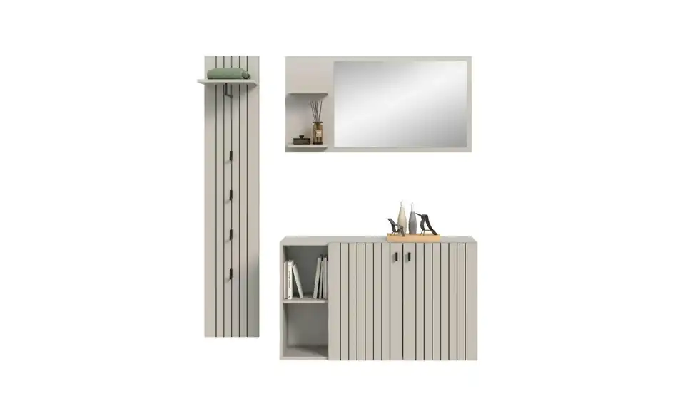 Garderobenkombination, Frontansicht