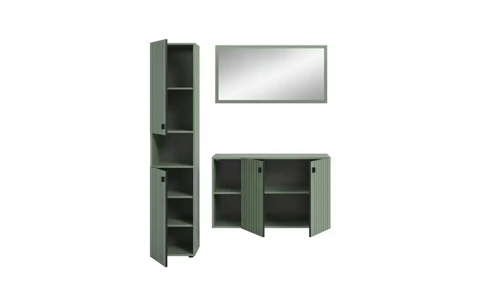 Garderobenkombination, geöffnet