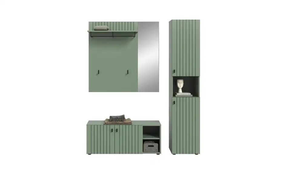 Garderobenkombination, Frontansicht