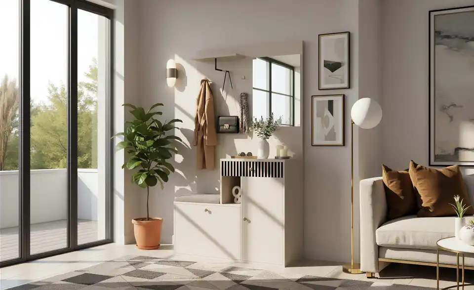 Garderobenset, in Wohnsituation