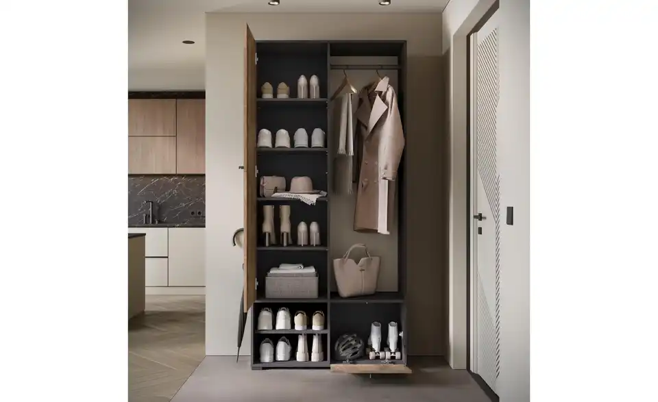Garderobe Dingo, geöffnet