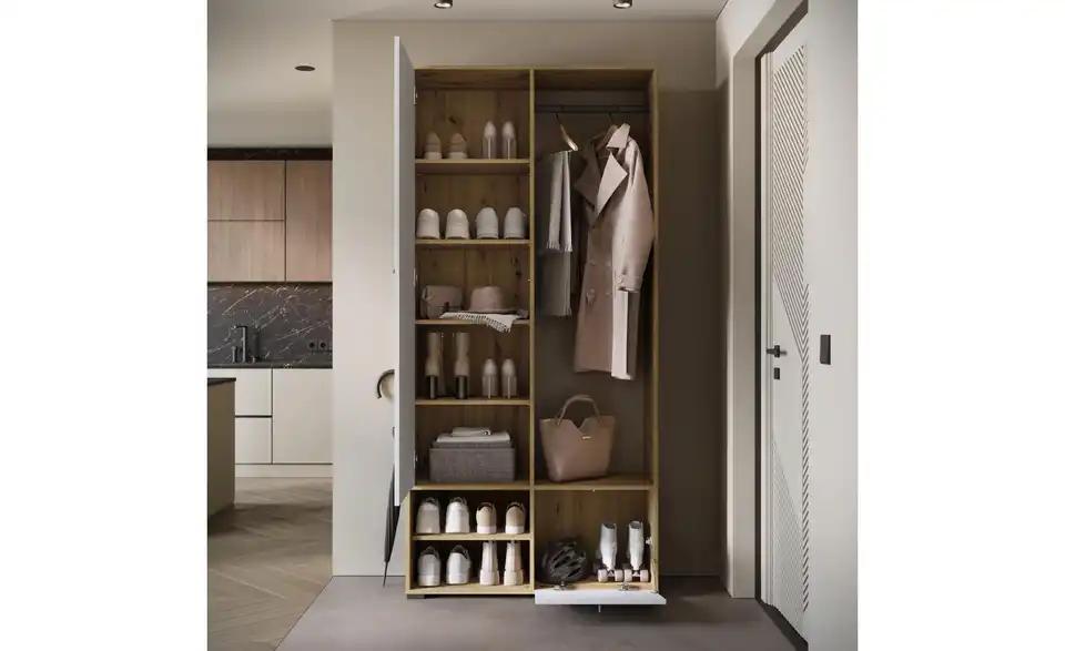 Garderobe Dingo, geöffnet