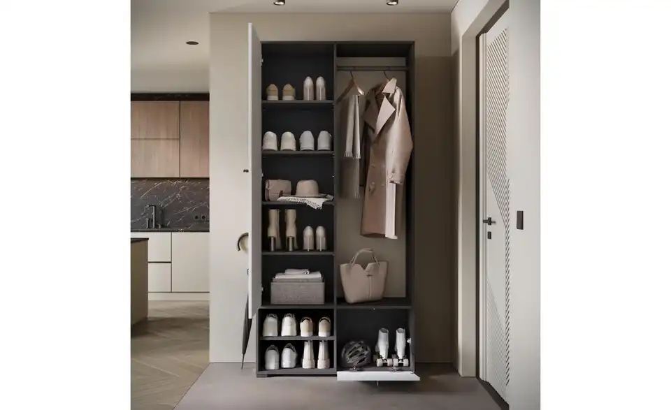 Garderobe Dingo, geöffnet