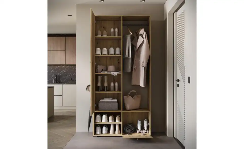 Garderobe Dingo, geöffnet