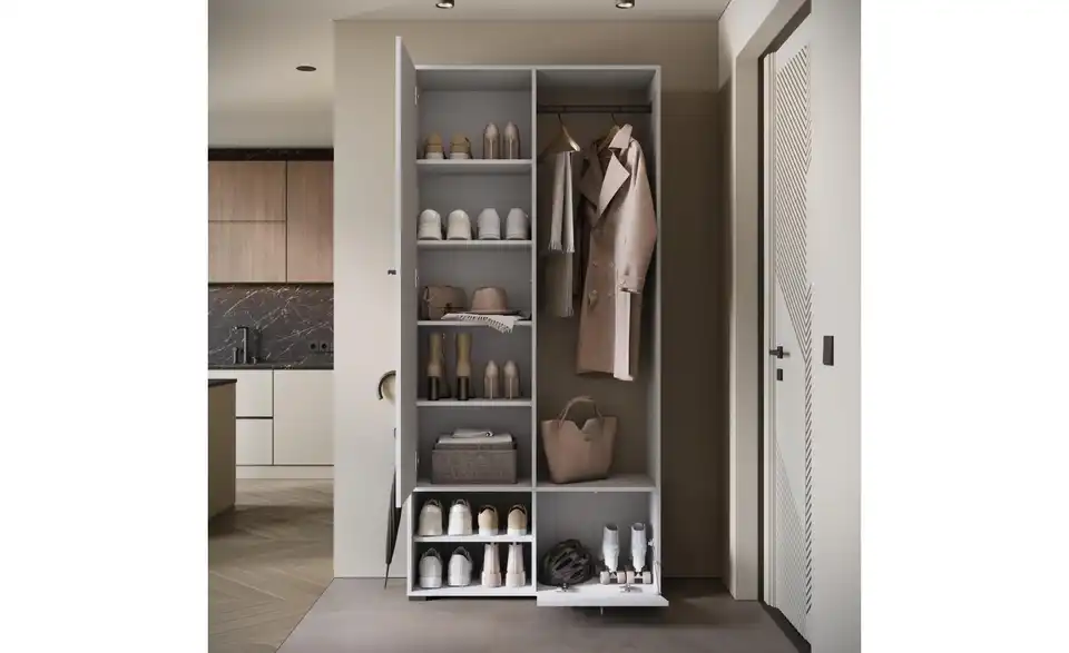 Garderobe Dingo, geöffnet