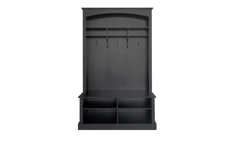 Kompaktgarderobe Rylath, Frontansicht