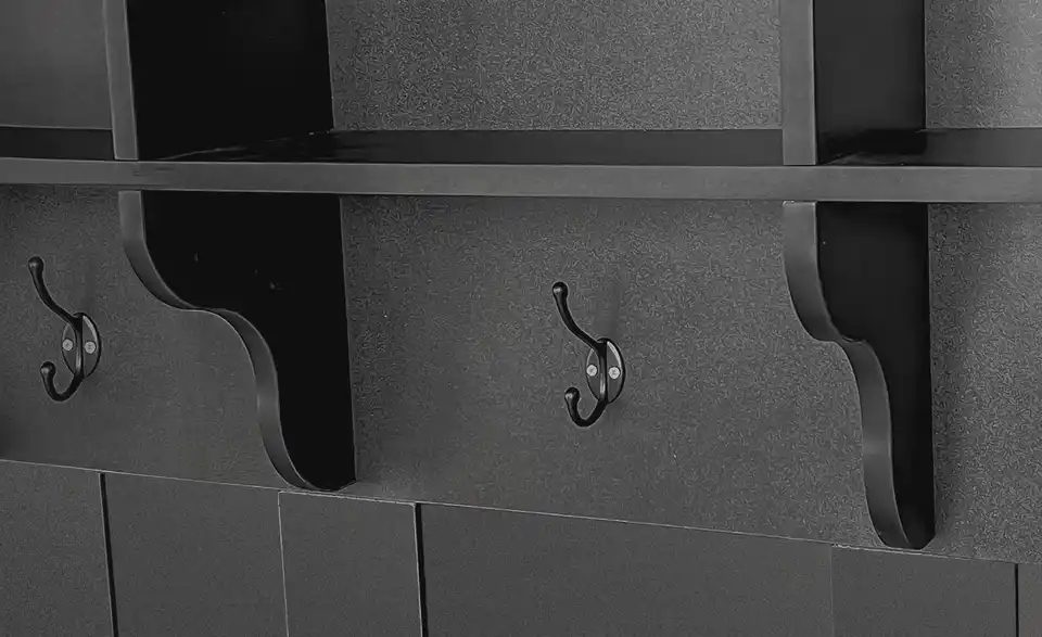 Kompaktgarderobe Rylath, Detailansicht