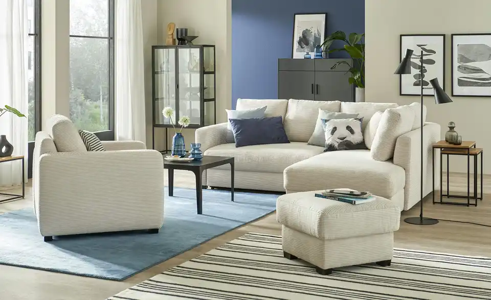 bobb Ecksofa mit Boxspringpolsterung Lisa de Luxe, in Wohnsituation
