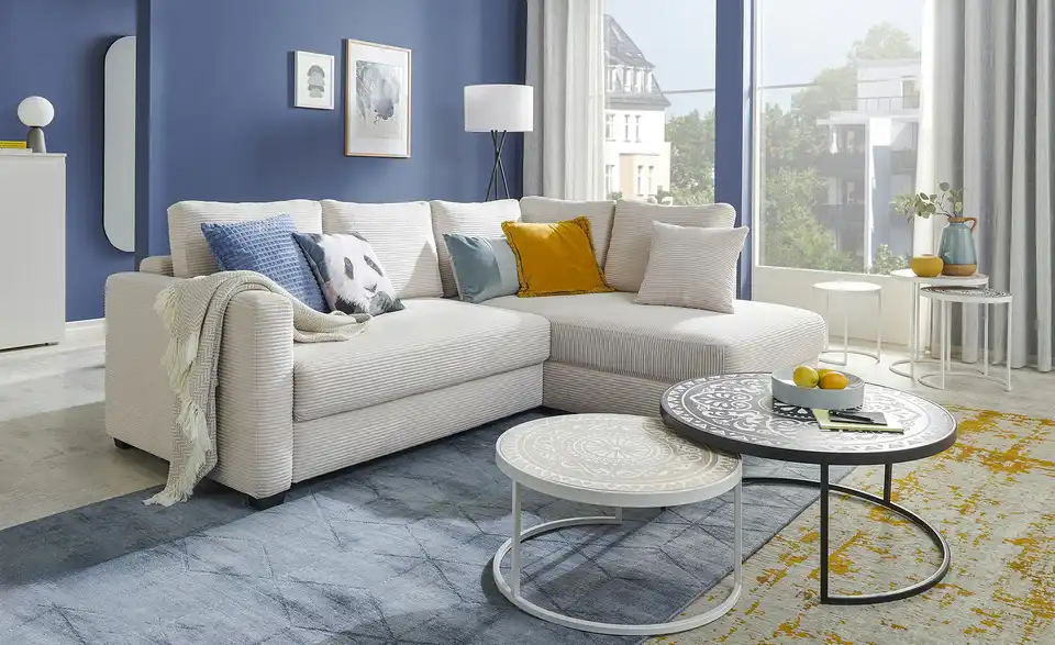 bobb Ecksofa mit Boxspringpolsterung Lisa de Luxe, in Wohnsituation