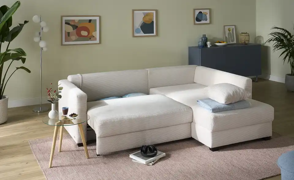 bobb Ecksofa mit Boxspringpolsterung Lisa de Luxe, Funktionsansicht