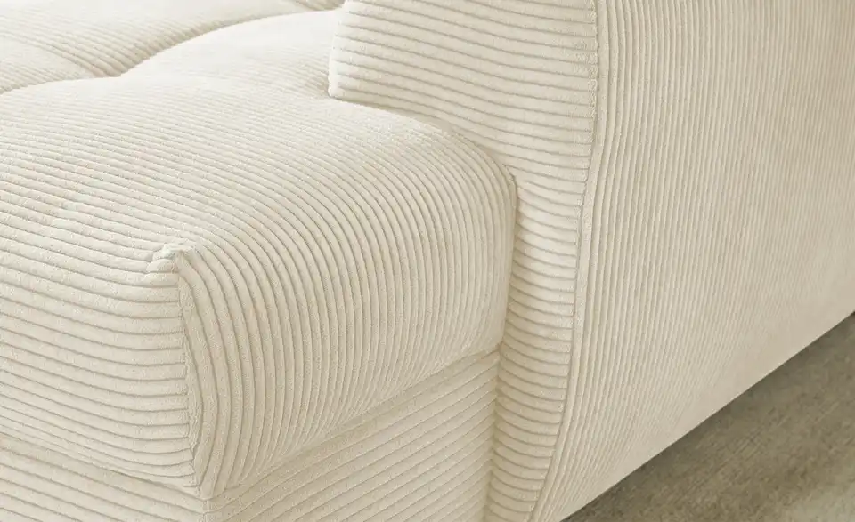 bobb Ecksofa Soumia in kuscheligem Cordstoff, Detailansicht
