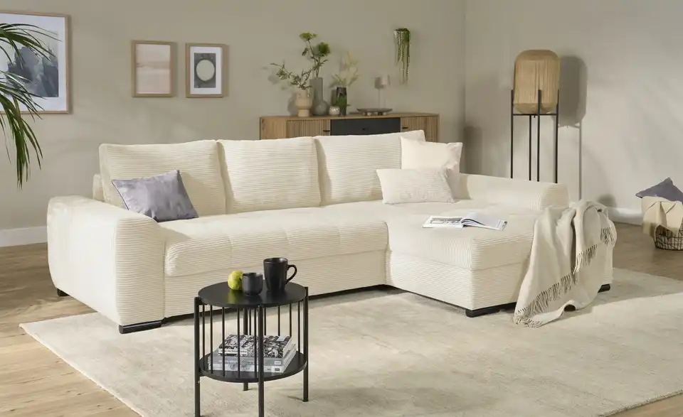 bobb Ecksofa Soumia in kuscheligem Cordstoff, Perspektive