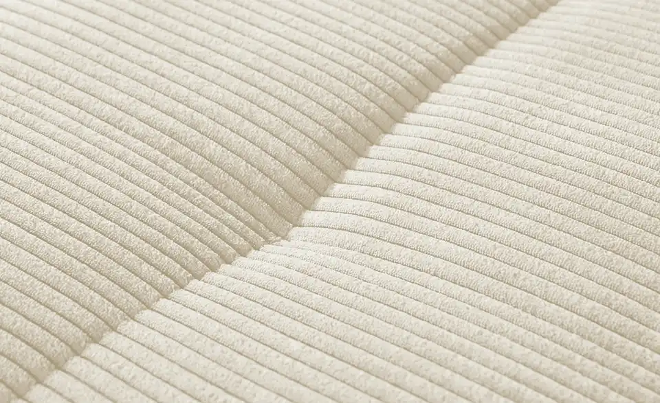 bobb Ecksofa Soumia in kuscheligem Cordstoff, Naht
