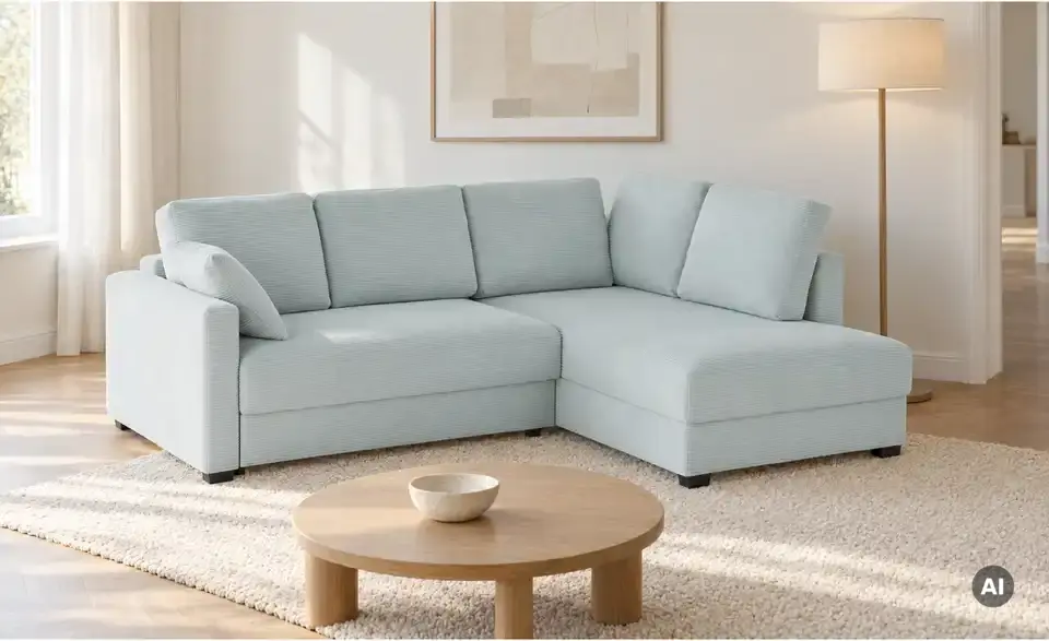 bobb Ecksofa mit Boxspringpolsterung Lisa de Luxe, in Wohnsituation
