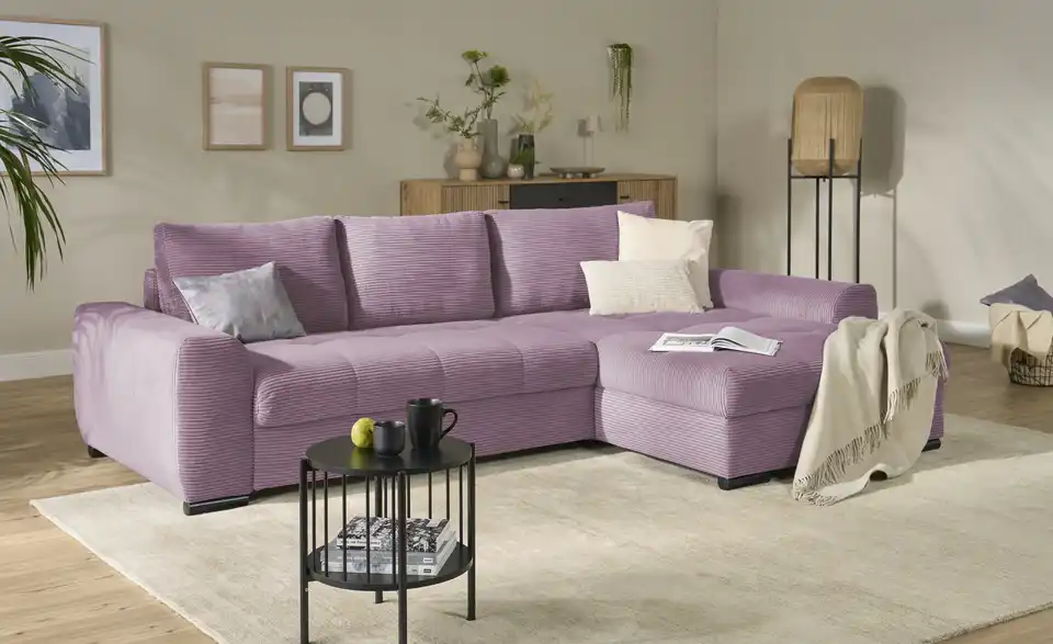 bobb Ecksofa Soumia in kuscheligem Cordstoff, Perspektive