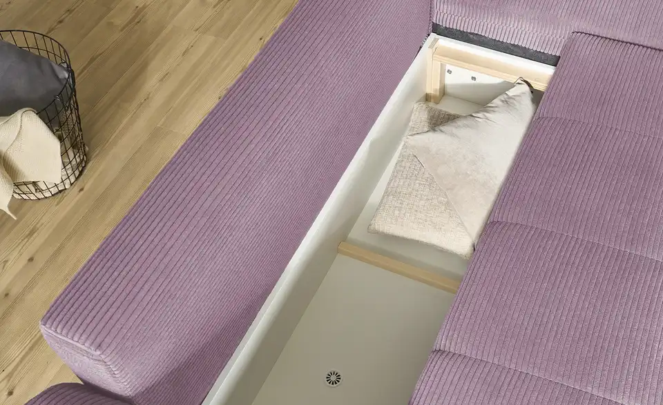 bobb Ecksofa Soumia in kuscheligem Cordstoff, Detailansicht