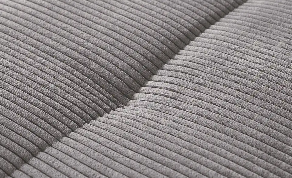 bobb Ecksofa Soumia in kuscheligem Cordstoff, Naht