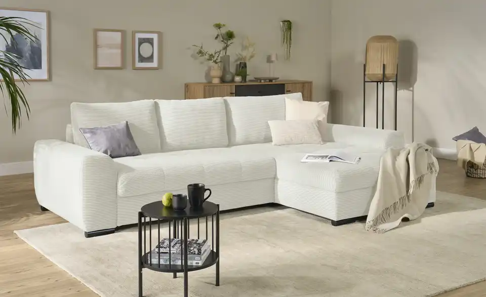 bobb Ecksofa Soumia in kuscheligem Cordstoff, Perspektive