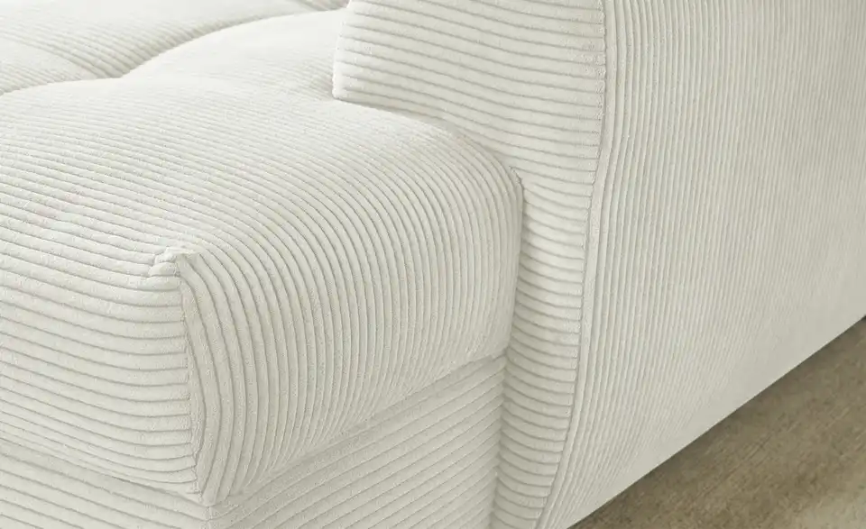 bobb Ecksofa Soumia in kuscheligem Cordstoff, Detailansicht