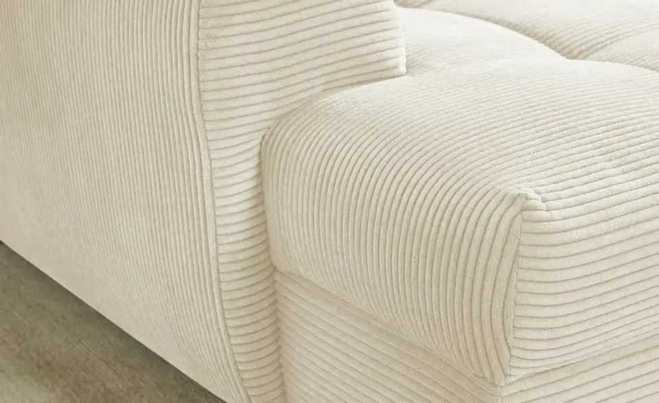 bobb Ecksofa Soumia in kuscheligem Cordstoff, Detailansicht