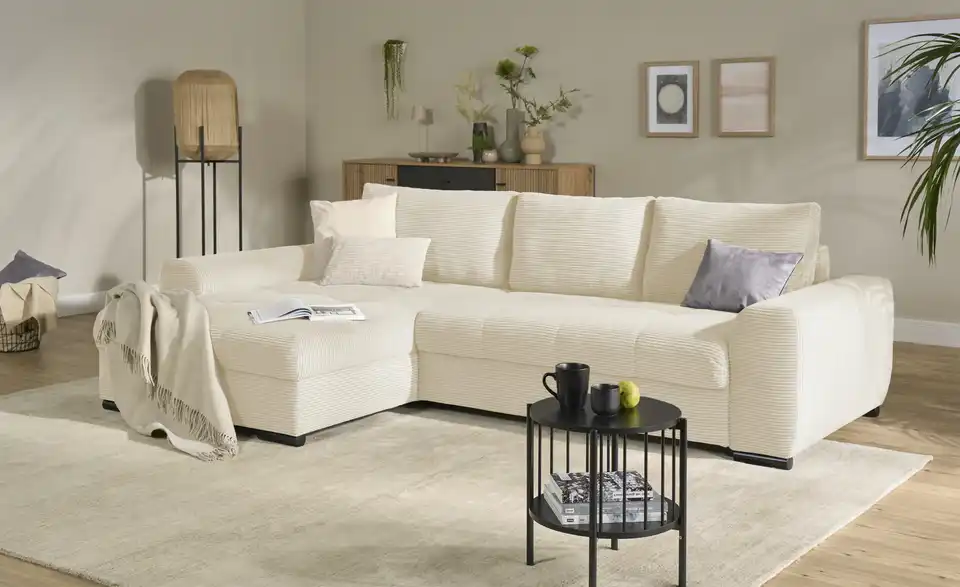 bobb Ecksofa Soumia in kuscheligem Cordstoff, Perspektive