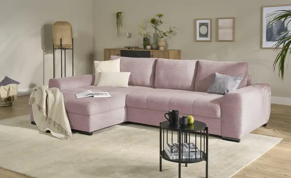 bobb Ecksofa Soumia in kuscheligem Cordstoff, Perspektive