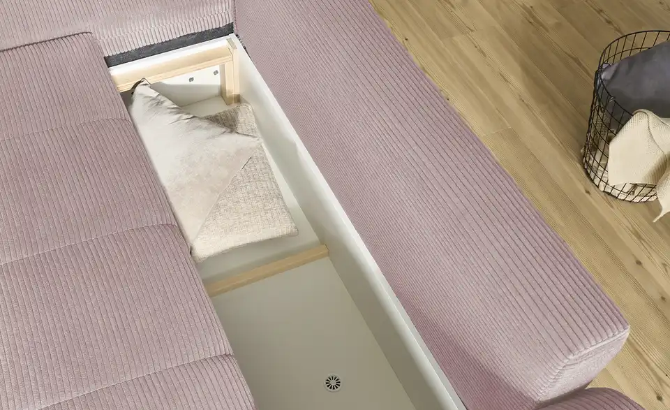 bobb Ecksofa Soumia in kuscheligem Cordstoff, Detailansicht