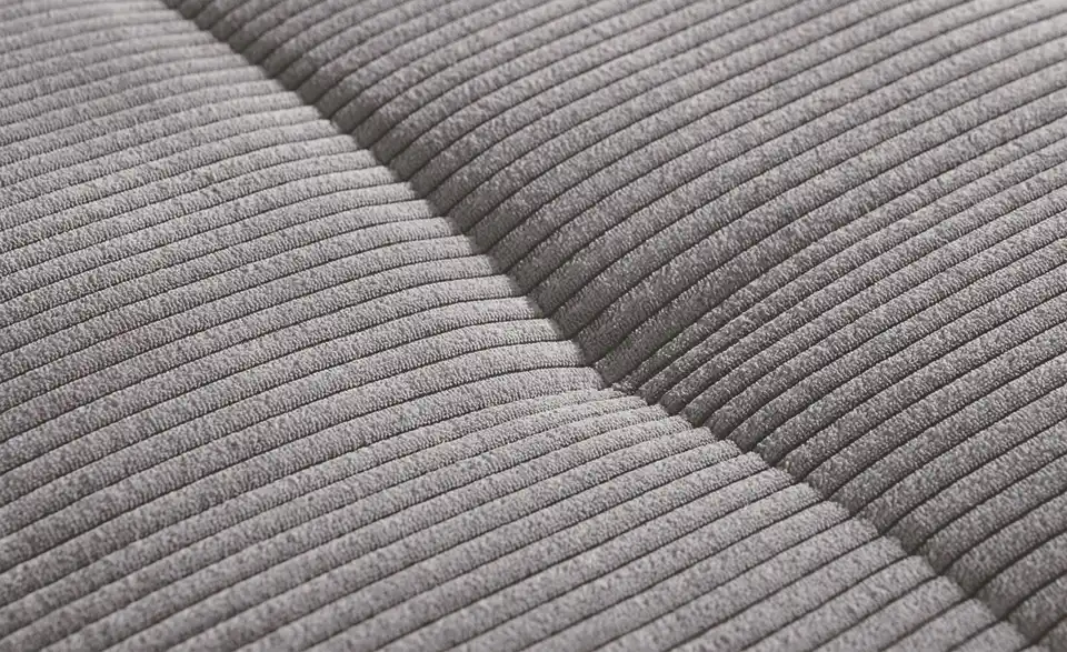 bobb Ecksofa Soumia in kuscheligem Cordstoff, Naht