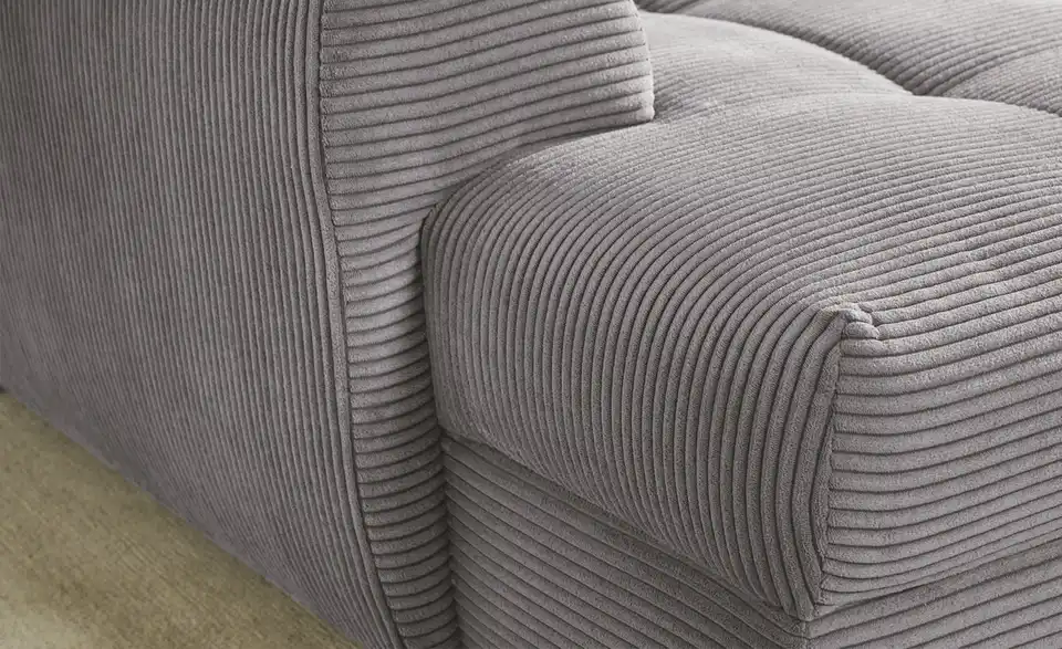 bobb Ecksofa Soumia in kuscheligem Cordstoff, Detailansicht
