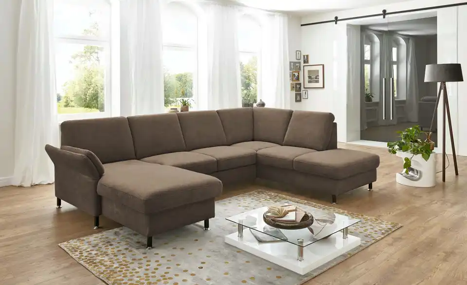 meinSofa Wohnlandschaft Veit aus Flachgewebe, in Wohnsituation