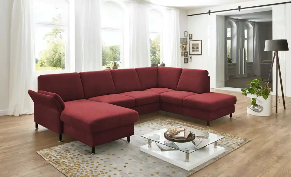 meinSofa Wohnlandschaft Veit aus Flachgewebe, in Wohnsituation