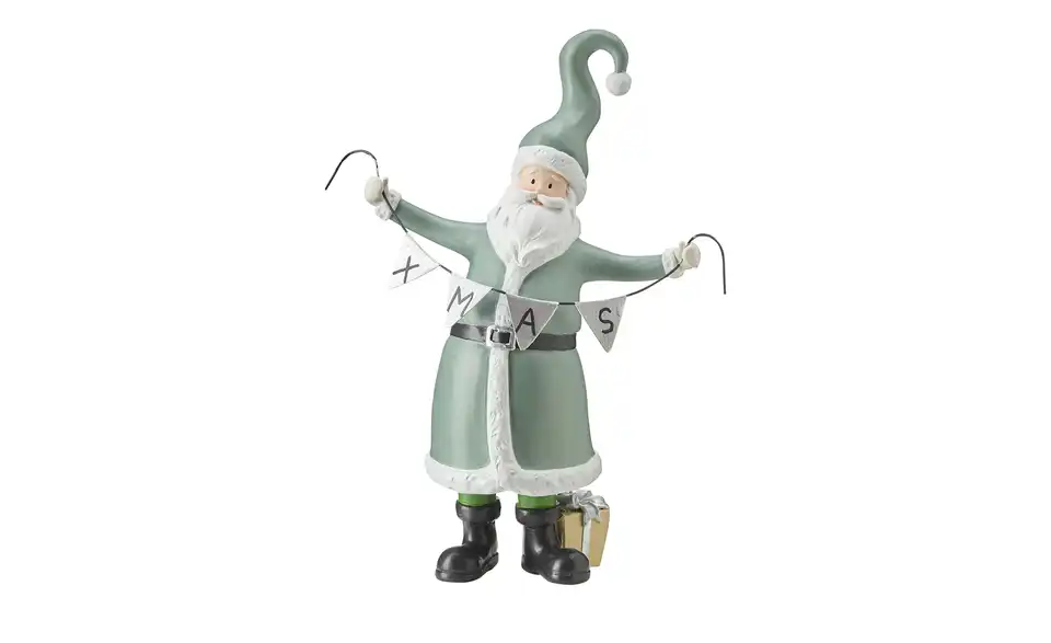 HOME STORY Deko Figur Weihnachtsmann, Frontansicht