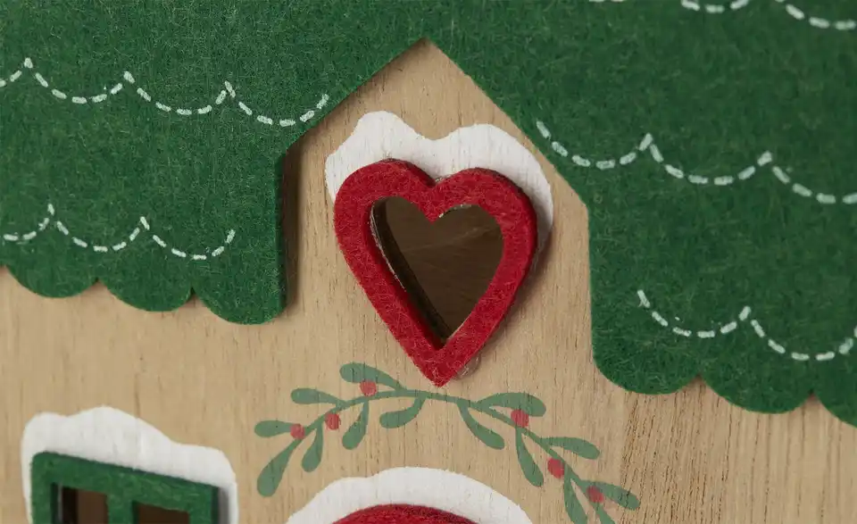 HOME STORY Deko- Haus mit LED, Detailansicht