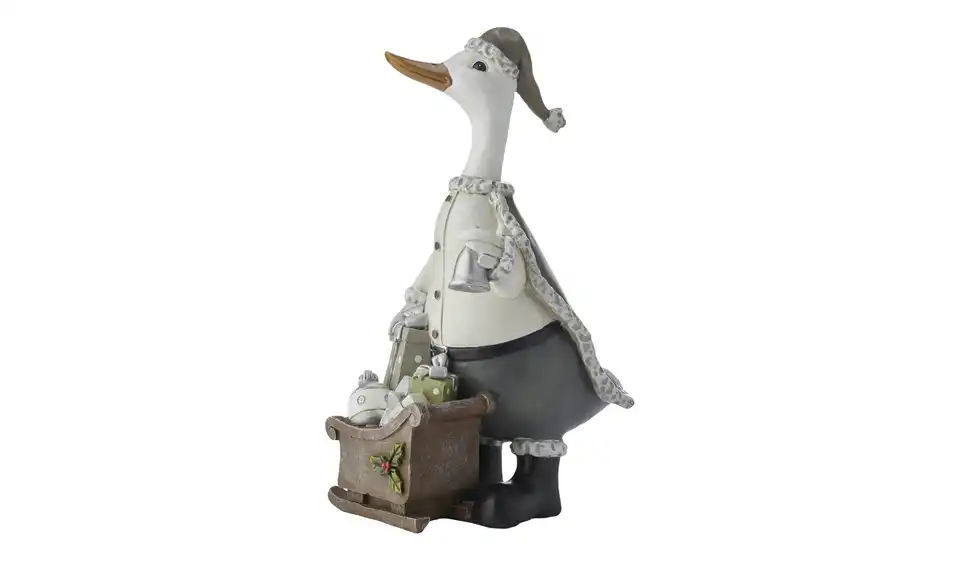 HOME STORY Deko Figur Weihnachtsgans, Perspektive