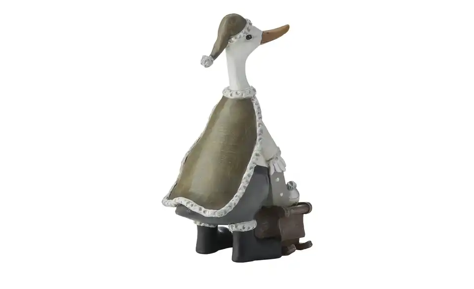 HOME STORY Deko Figur Weihnachtsgans, Rückansicht