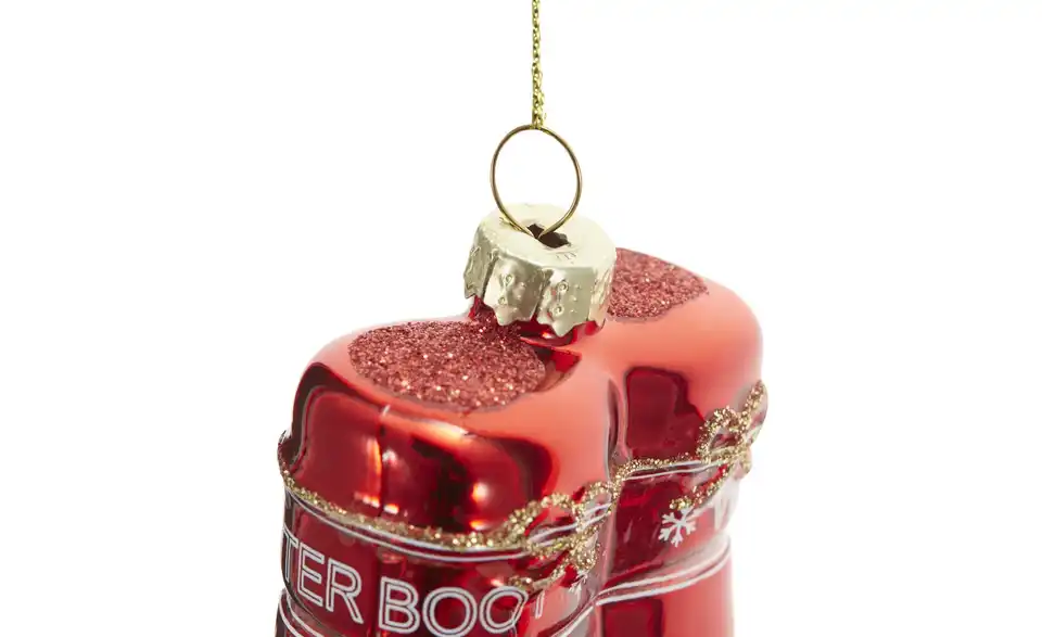 HOME STORY Weihnachtsbaumschmuck Stiefel, Detailansicht