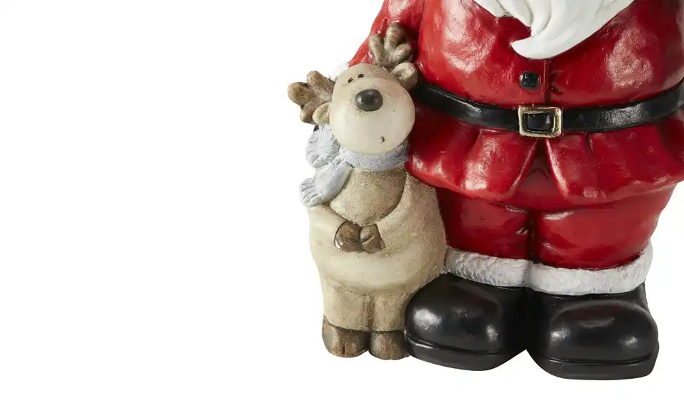 HOME STORY Deko Weihnachtsmann mit LED Laterne, Detailansicht