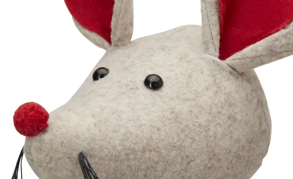 HOME STORY Weihnachtsfigur Maus, Detailansicht