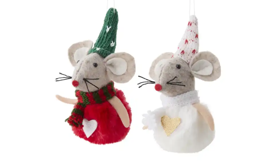 HOME STORY Weihnachtsmaus, 2er Set, Perspektive